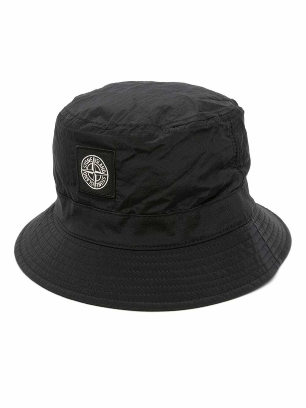 Photo: STONE ISLAND - Logo Nylon Bucket Hat