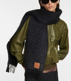 Loewe - Sequined wool and mohair scarf