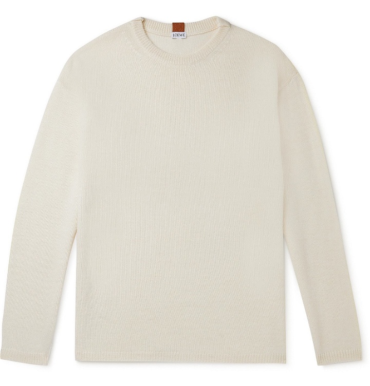 Photo: LOEWE - Knitted Sweater - White