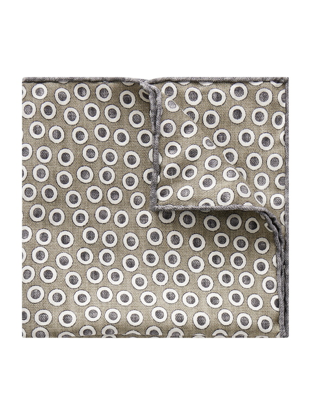 Photo: Brunello Cucinelli - Polka-Dot Silk Pocket Square