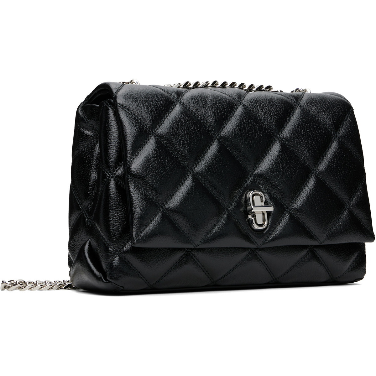 Marc Jacobs Black 'The Quilted Slim Dual Convertible' Shoulder Bag