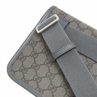 Gucci Men's GG Supreme Jacquard Belt Bag in Grey/Black