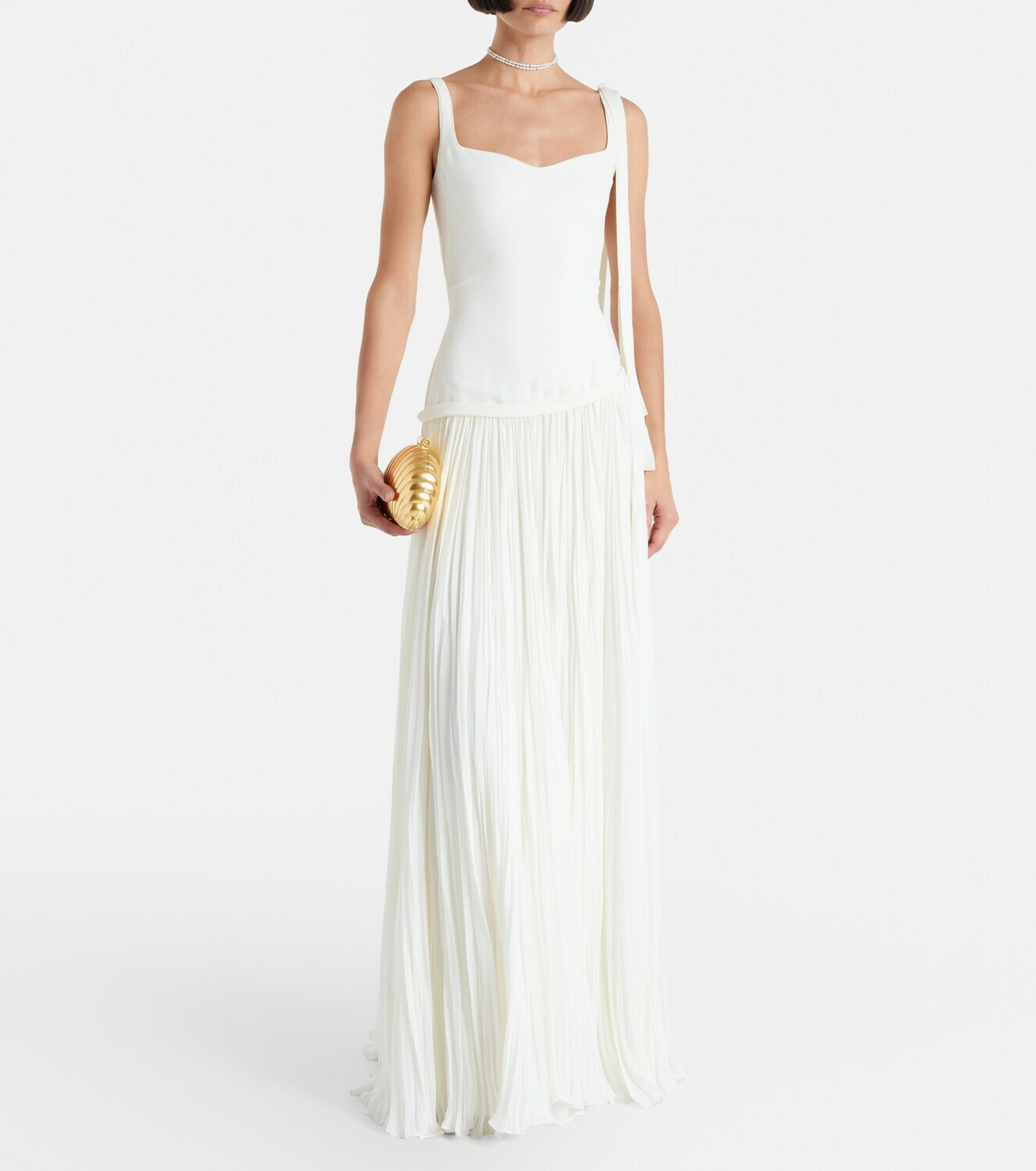 Marmar Halim Ana crêpe and chiffon gown