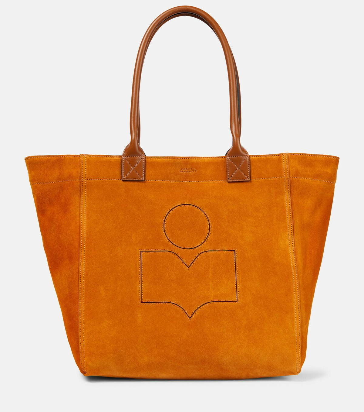 Isabel Marant Yenky Small logo-embroidered suede tote bag Isabel Marant Yenky Small logo-embroidered suede tote bag