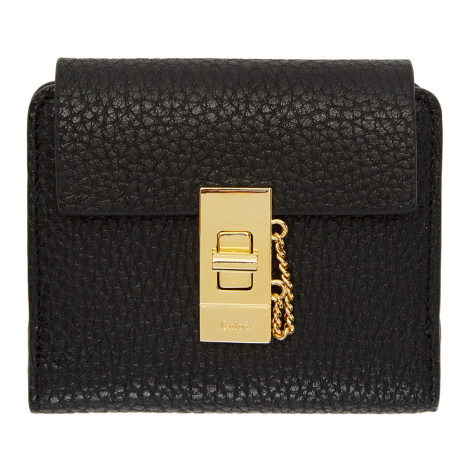 Chloe Black Drew Compact Wallet Chloe