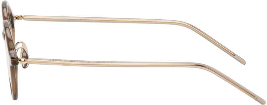 YUICHI TOYAMA. Taupe Janome Glasses