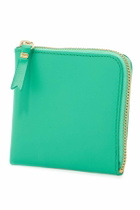 COMME DES GARCONS WALLET zip around wallet portfolio Green