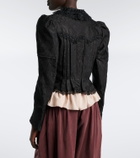 Chloé Wool and silk-blend jacquard lace jacket