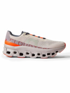 ON - Cloudmonster Rubber-Trimmed Mesh Running Sneakers - Gray