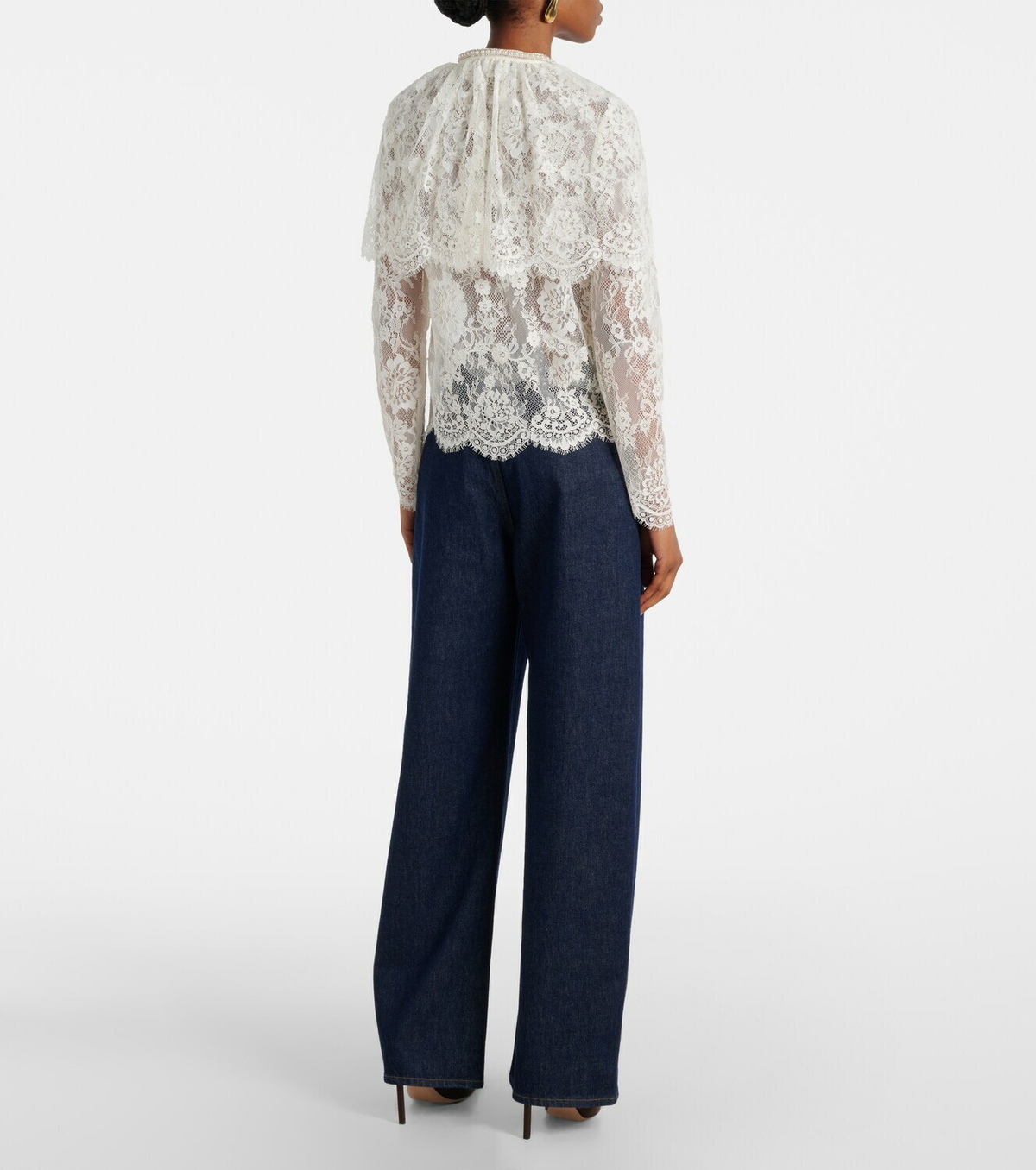 Self-Portrait Caped lace cardigan
