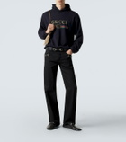 Gucci Logo cotton and cashmere jersey hoodie