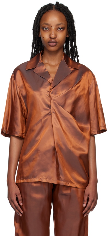 Photo: Bianca Saunders Orange Bailey Shirt