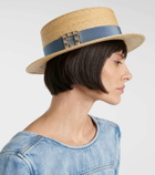 Roger Vivier Très Vivier straw boater hat
