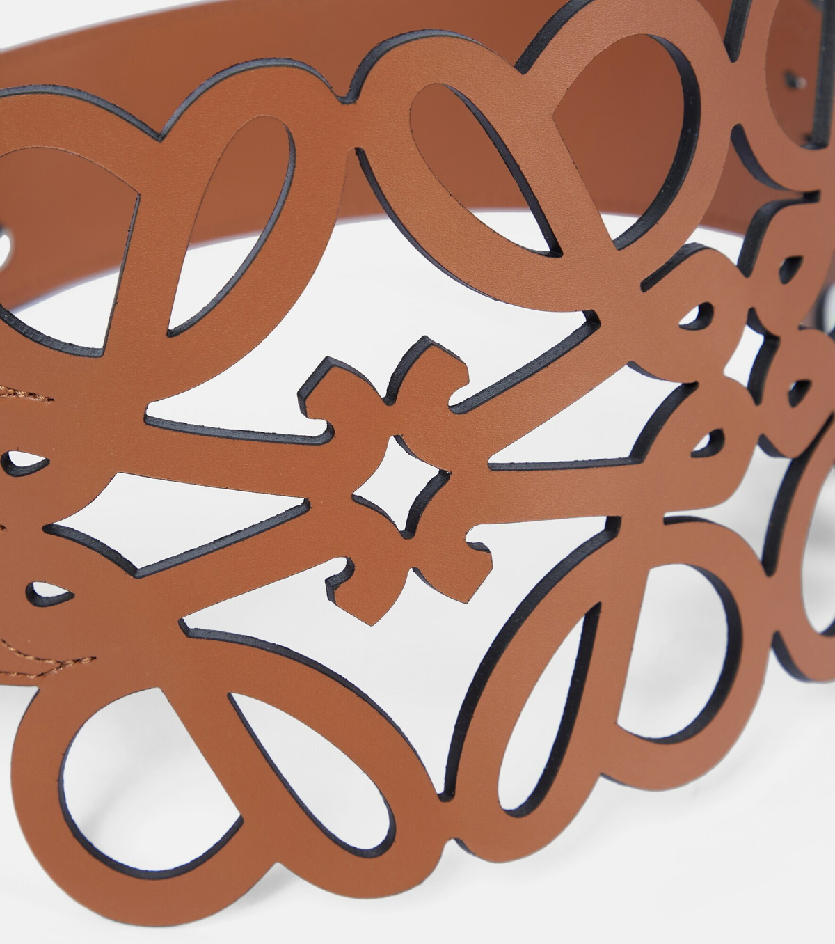 Loewe - Anagram cutout leather corset belt Loewe