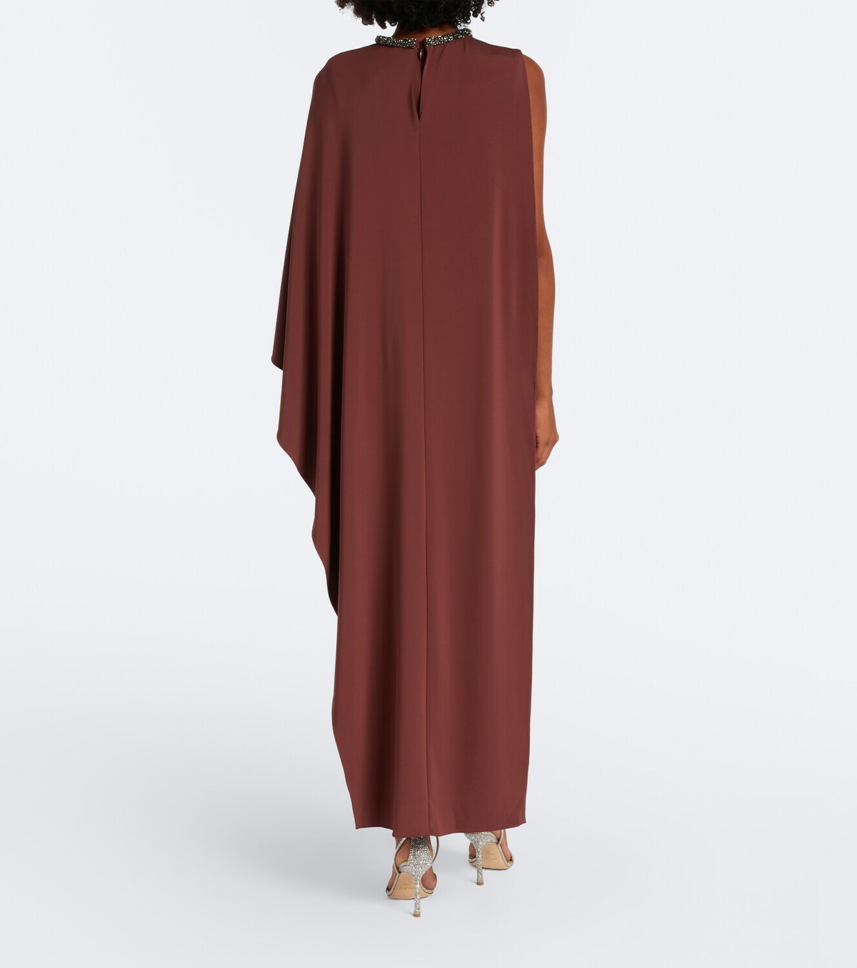 Roland Mouret Crystal-embellished jersey maxi dress