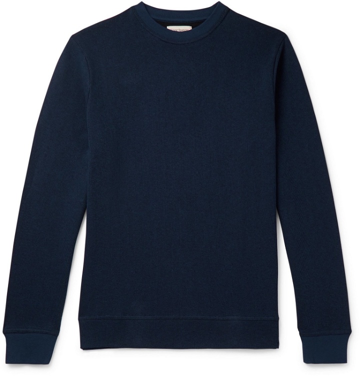 Photo: Oliver Spencer Loungewear - Milner Cotton-Jersey Sweatshirt - Blue
