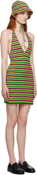 FRAME Multicolor Striped Minidress