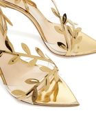 Gianvito Rossi Flavia 105 Metallic Leather Sandals Gold
