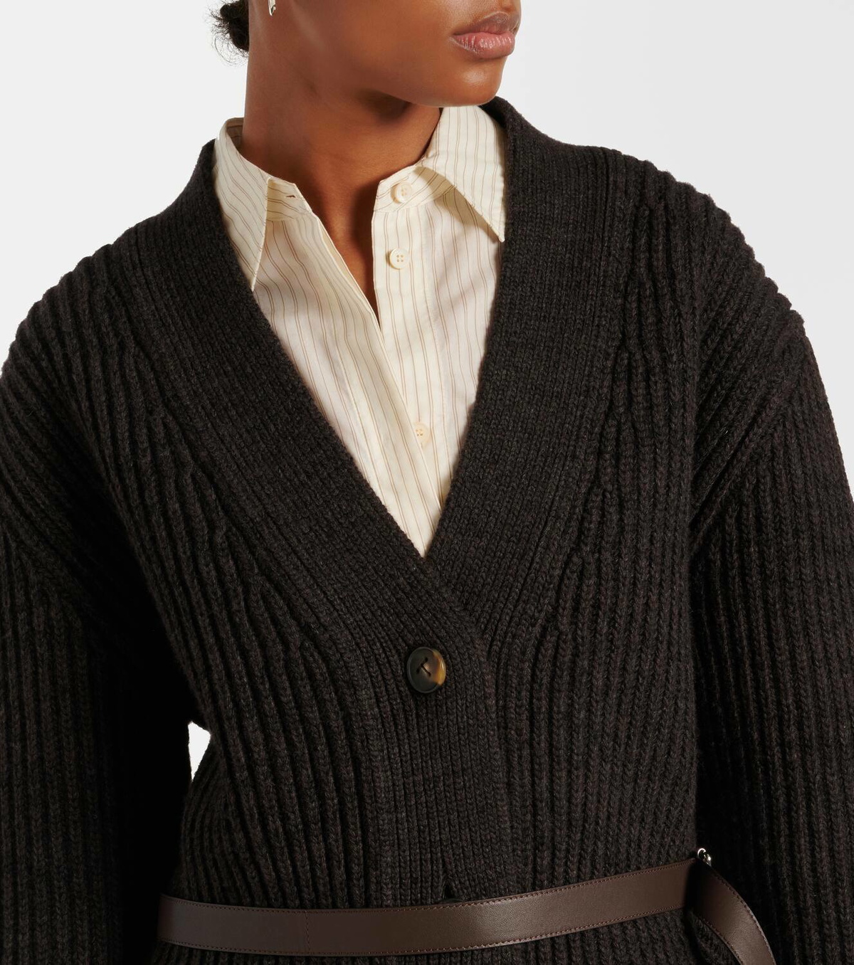Tod's Belted wool and cashmere cardigan