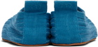 Meta Campania Collective Blue Aime Silk Rib Knit Flats