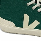 Veja Men's Nova Canvas Hitop Vegan Sneakers in Green/White