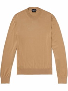 TOM FORD - Sea Island Cotton Sweater - Brown