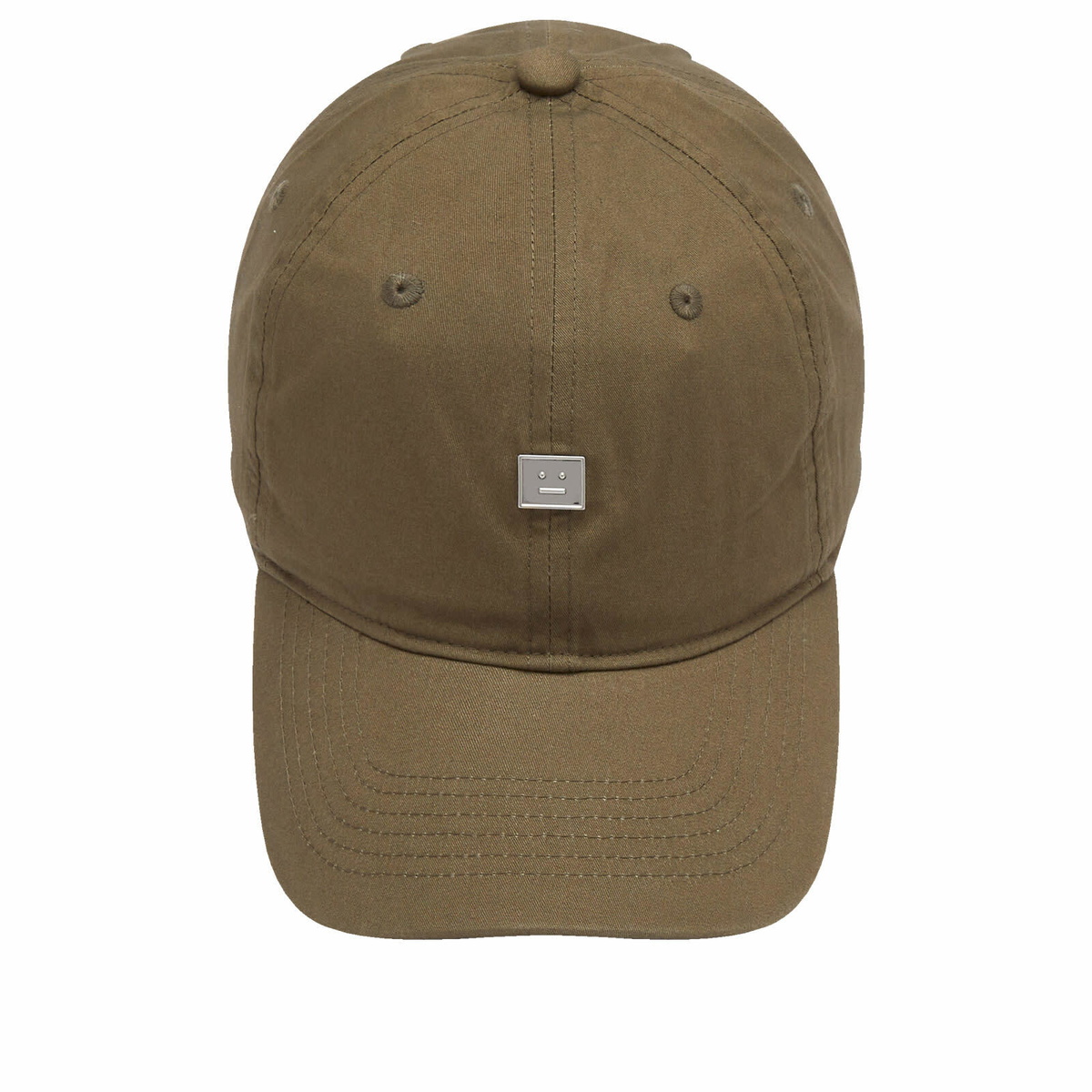 Acne Studios Men's Cunov Fade Face Stud Cap in Wood Green Acne Studios