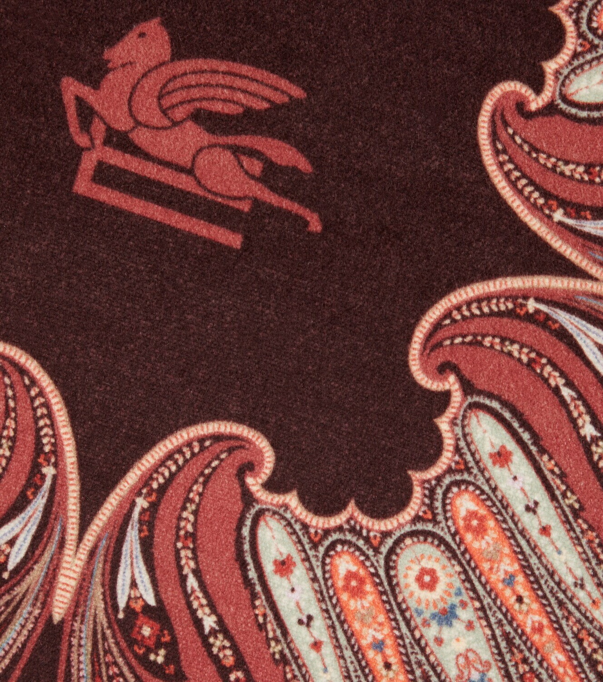 Etro Kiri cotton velvet cushion