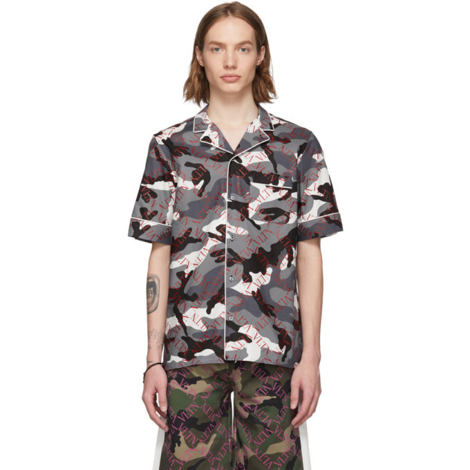 Photo: Valentino Grey VLTN Pyjama Short Sleeve Shirt