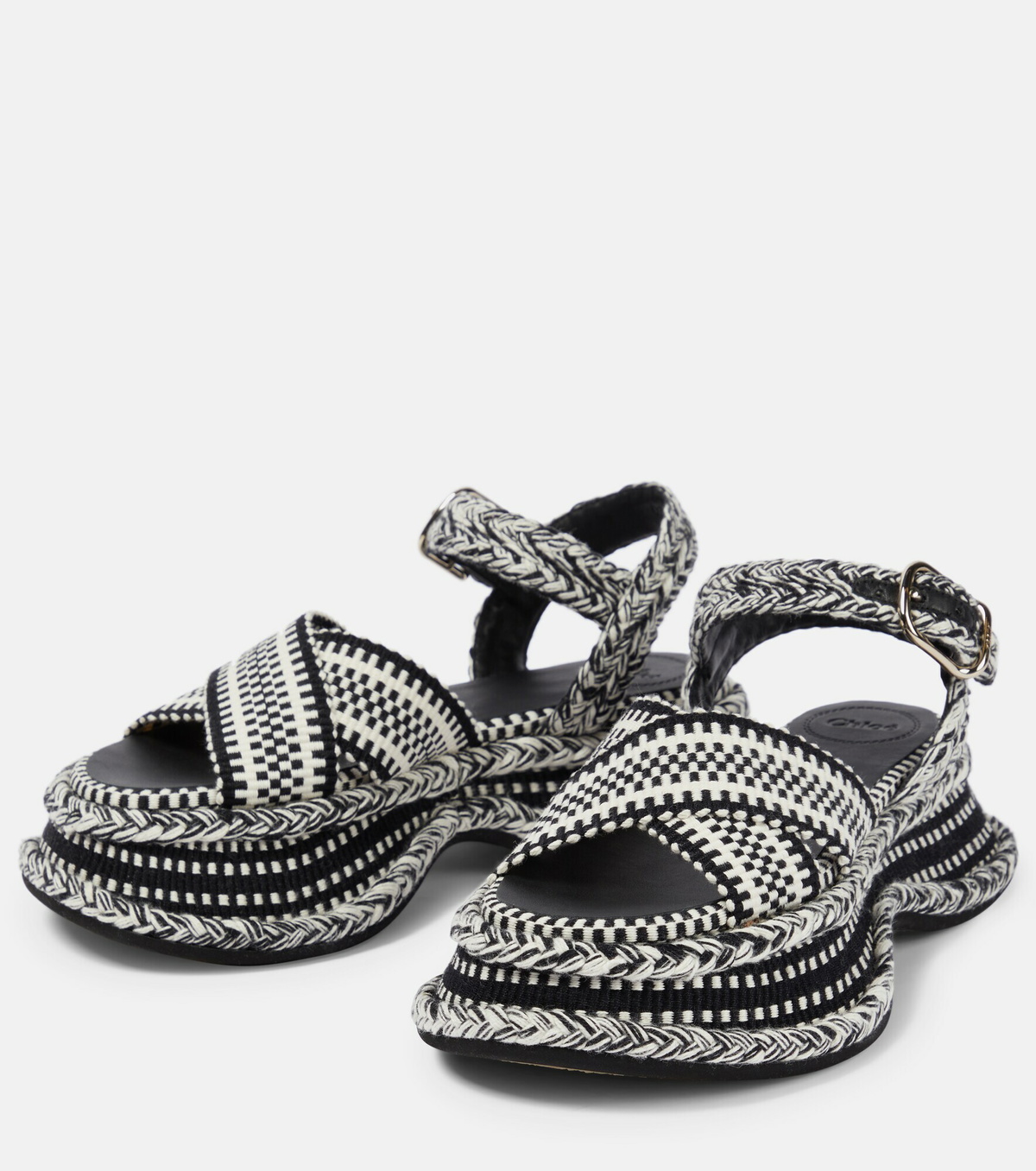 Chloe - Meril woven platform sandals Chloe