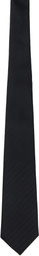 Comme des Garçons Homme Deux Black Stripe Silk Tie