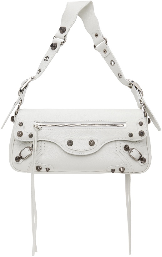 Photo: Balenciaga White 'Le Cagole' Small Sling Bag
