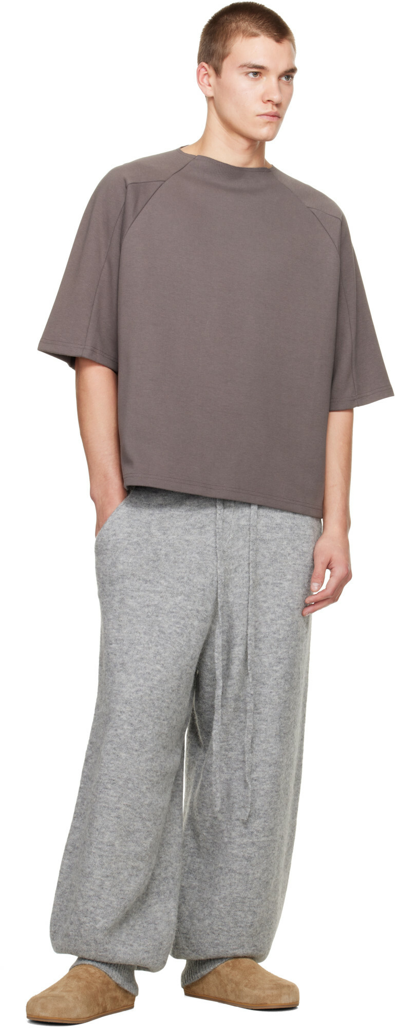 Seventh Brown Box Cut T-shirt