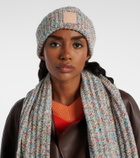 Loewe Logo wool and cashmere-blend beanie