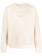 MARNI - Logo Cotton Crewneck Sweatshirt