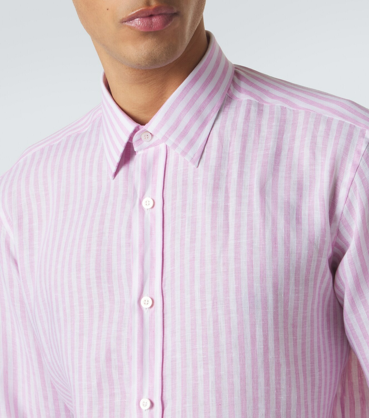 Charvet Striped linen shirt