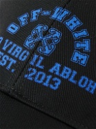 Off-White - Logo-Print Cotton-Twill Baseball Cap - Blue