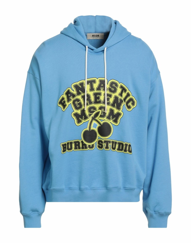 Photo: Msgm Mens Sweatshirt Azure