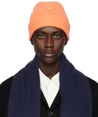 Acne Studios Orange Micro Patch Beanie