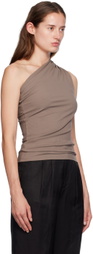 ANINE BING Brown Camila Top