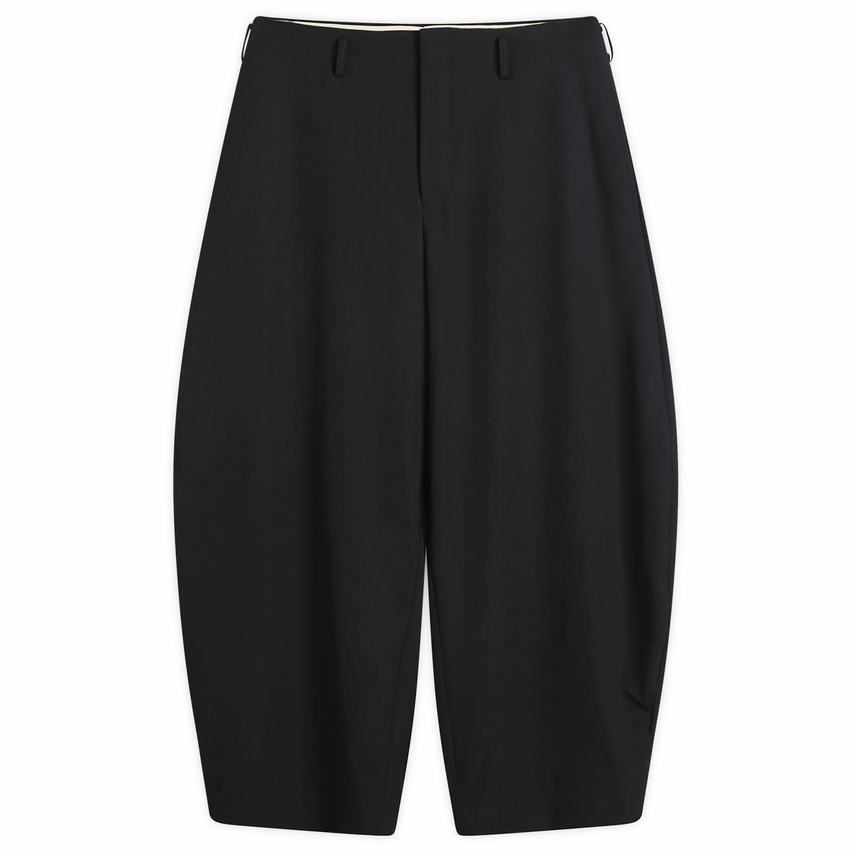 Comme des Garçons Homme Plus Men's Wide Leg Wool Trouser in Black