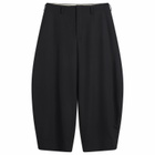 Comme des Garçons Homme Plus Men's Wide Leg Wool Trouser in Black