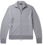 Theory - Jarkko Crimden Mélange Wool-Blend Zip-Up Sweater - Gray