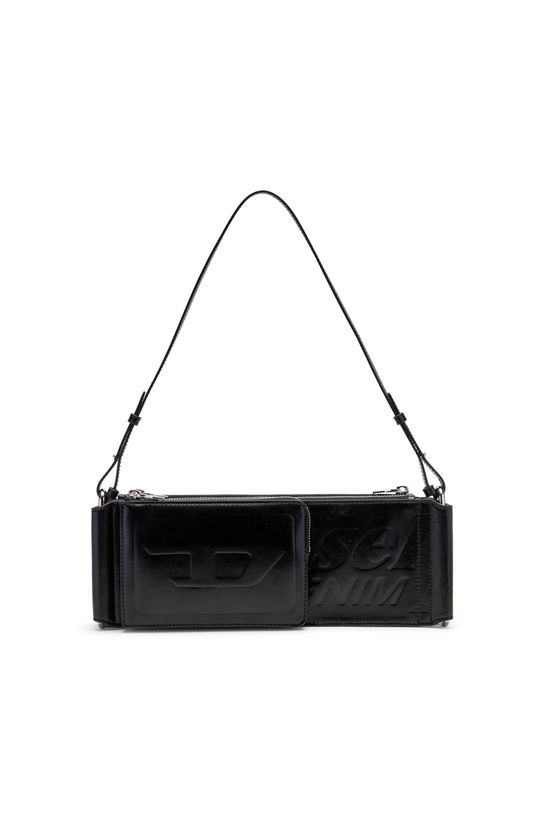 Photo: Diesel Flag-D-Modular logo-embossed shoulder bag - Shoulder Bags - Unisex - Black