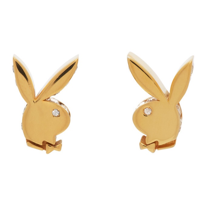Photo: Hatton Labs Gold Playboy Edition Stud Earrings