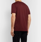 Hugo Boss - Mélange Cotton-Jersey T-Shirt - Burgundy