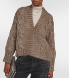 Brunello Cucinelli Cable-knit mohair-blend cardigan