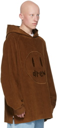 drew house SSENSE Exclusive Brown Painted Mascot Hoodie