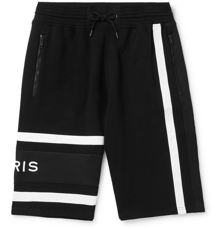 Photo: Givenchy - Logo-Embroidered Loopback Cotton-Jersey Drawstring Shorts - Black