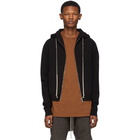 Rick Owens Black Zipped Hoodie